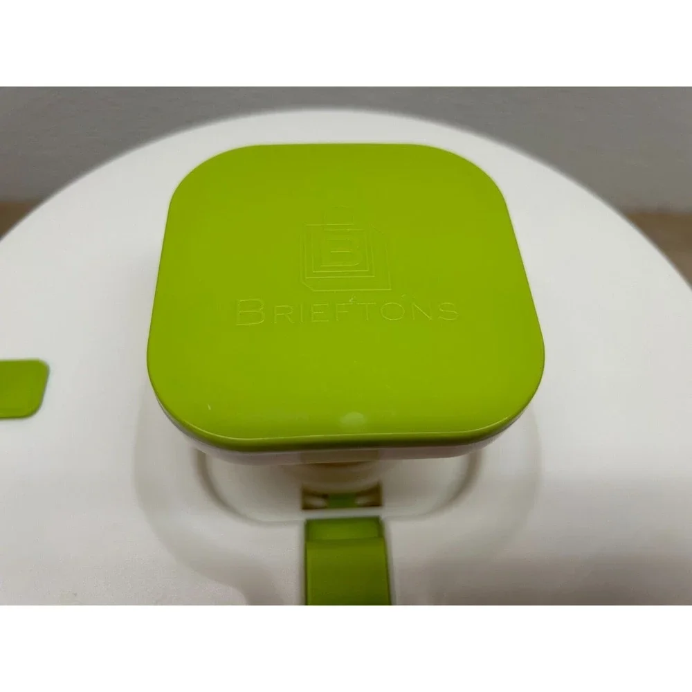 Brieftons Quicl Push Large 6.2 Quarts Salad Spinner Vegitable Washer Dryer